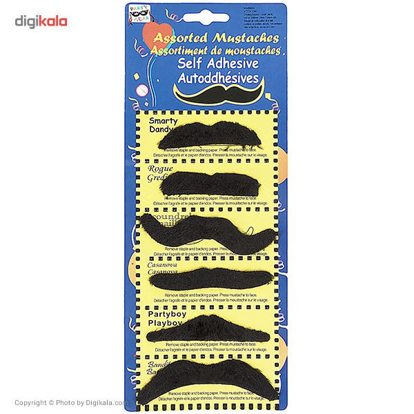 سیبیل نمایشی پارتی گیر مدل Black Mustache