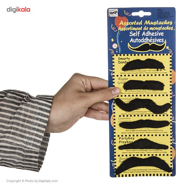 سیبیل نمایشی پارتی گیر مدل Black Mustache